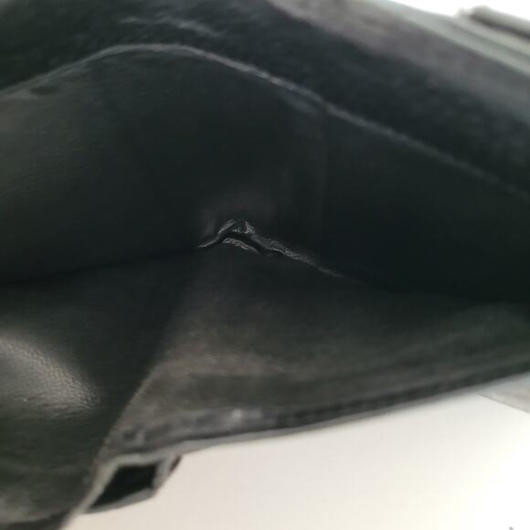 GUCCI GG Logo Plate Canvas Leather Card Bil Wallet Medium Monogram Bifold Black - Picture 6 of 14